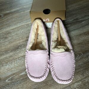 UGG Pink Suede Women's Slippers